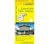 CARTE DEPARTEMENTALE EURE-ET-LOIR, PARIS, YVELINES