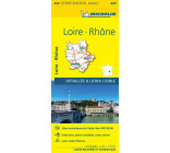 CARTE DEPARTEMENTALE LOIRE, RHONE