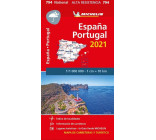 CARTE NATIONALE ESPANA, PORTUGAL 2021 - PAPEL ALTA RESISTENCIA / ESPAGNE, PORTUGAL 2021 - INDECHIRAB