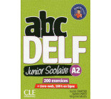 ABC DELF JUNIOR SCOLAIRE NIVEAU A2 + DVD + LIVRE-WEB NC