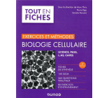 TOUT LE COURS EN FICHES - T01 - BIOLOGIE CELLULAIRE - EXERCICES ET METHODES - 3E ED. - FICHES DE SYN