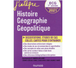 ECG 1RE ANNEE - HISTOIRE GEOGRAPHIE GEOPOLITIQUE - 2021