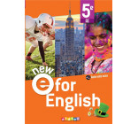 NEW E FOR ENGLISH - ANGLAIS 5E ED. 2022 - LIVRE ELEVE
