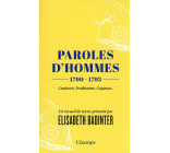 PAROLES D-HOMMES - (1790-1793)