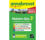 ANNALES DU BREVET ANNABREVET 2023 HISTOIRE-GEOGRAPHIE EMC 3E - METHODES DU BREVET & SUJETS CORRIGES