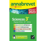 ANNALES DU BREVET ANNABREVET 2023 PHYSIQUE-CHIMIE, SVT, TECHNOLOGIE 3E - METHODES DU BREVET & SUJETS