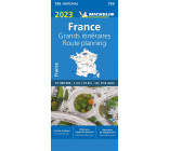 CARTE NATIONALE FRANCE GRANDS ITINERAIRES 2023