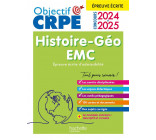 OBJECTIF CRPE 2024 - 2025 - HISTOIRE-GEOGRAPHIE-EMC  - EPREUVE ECRITE D-ADMISSIBILITE