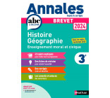 Annales Brevet Histoire Géographie Enseignement Moral et Civique 2024 - Corrigé