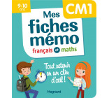 MES FICHES MEMO FRANCAIS ET MATHS CM1 - TOUT RETENIR EN UN CLIN D-OEIL