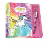 MON CARNET SECRET LICORNE - COFFRET AVEC STYLO 4 COULEURS