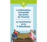 La Déclaration universelle des droits de l'homme suivi de La Constitution de la Ve République