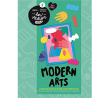 MODERN ARTS - 8 TABLEAUX DE PAYSAGES POP A CREER AVEC DES GOMMETTES FLUO