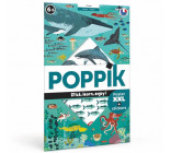 POPPIK - LES ANIMAUX DES OCEANS - 1 POSTER + 59 STICKERS REPOSITIONNABLES