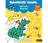 COLORIAGES MALINS AVEC DES JEUX - LECTURE MATHS 4-5 ANS MS