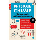 PHYSIQUE-CHIMIE - TROISIEME - METHODE SIMPLE ET EFFICACE D-APPRENTISSAGE - QUESTIONS-REPONSES, EXERC