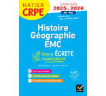 Histoire-Géographie-EMC- CRPE 2025-2026 - Epreuve écrite d'admissibilité