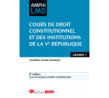 Cours de droit constitutionnel et institutions de la Ve République