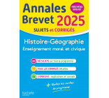 Annales BREVET 2025 - Histoire-géo-EMC 3e - sujets et corrigés