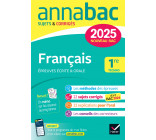 Annales du bac Annabac 2025 Français 1re technologique (bac de français écrit & oral)