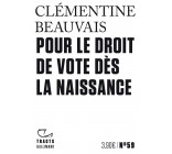 Pour le droit de vote dès la naissance