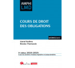 Cours de droit des obligations