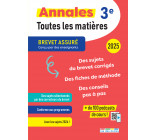 Brevet assuré - Annales - Toutes les matières - 3e - 2025