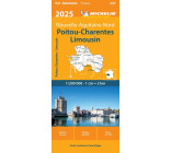 Carte Régionale Poitou-Charentes Limousin 2025