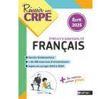 CRPE écrit Français - admissibilité - nouveau concours 2025