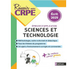 CRPE Sciences et Techno - épreuve écrite d'application - nouveau concours 2025