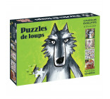 4 puzzles évolutifs loup