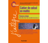 Cahier de calcul en maths