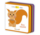 Livre câlin mini feutrine - Bon appétit