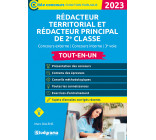 Rédacteur territorial et Rédacteur principal de 2e classe – Tout-en-un (Catégorie B – Concours 2023)