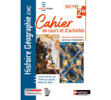 Histoire-Géographie EMC 2e Bac Pro - Cahier de cours et d'act. (Dialogues) - Livre + licence élève