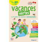 Cahier de vacances 2023, de la MS vers la GS 4-5 ans - Vacances vertes