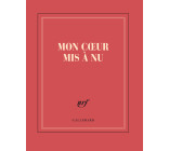 Carnet carré "Mon coeur mis à nu" (papeterie)