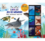 Mon coffret livre et jeu de mémoire des animaux marins