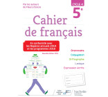 Cahier de français cycle 4 / 5e - éd. 2019