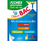 Objectif BAC Fiches  Tout-en-un Tle Spécialités Maths et SES + Philo + Grand oral