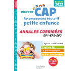 Objectif CAP Accompagnant Éducatif Petite Enfance, ANNALES (épreuves professionnelles) 2022