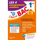 Objectif BAC 2023 -  1re Les 4 Enseignements communs