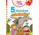 Sami et Julie Début de CP - 5 histoires Spécial animaux