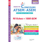 Objectif Concours 2023 ATSEM 90 Fiches 1000 QCM