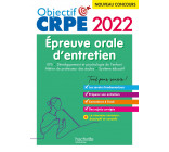 Objectif CRPE 2022 : épreuve orale EPS, Développement de l'enfant, Métier de professeur des écoles