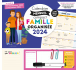 CALENDRIER COMPACT MENSUEL FAMILLE ORGANISEE 2024