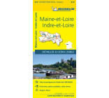 Carte Départementale Indre-et-Loire, Maine-et-Loire