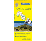 Carte Départementale Cantal, Lozère