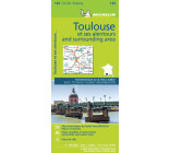 Carte Zoom Toulouse et ses alentours