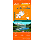 Carte Régionale Midi-Pyrénées 2021